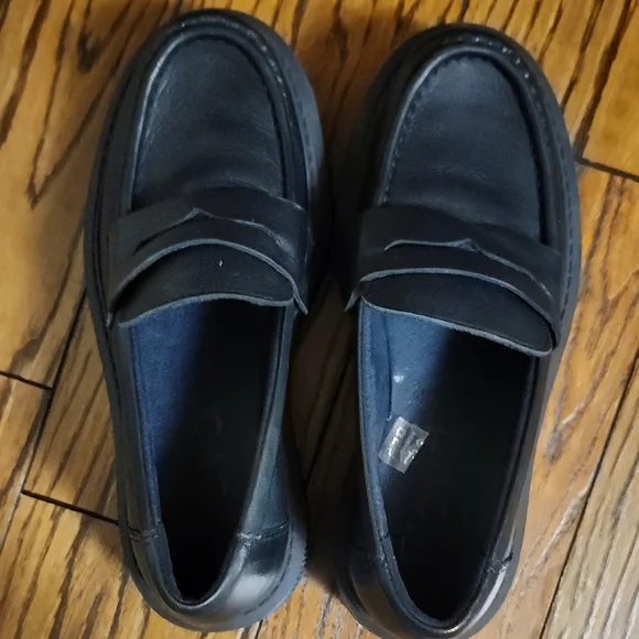 FLOYD Charlie Loafers, Women’s 37 | Black Leather | Platform Slip-Ons - Picture 7 of 13